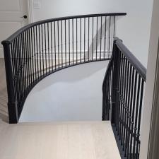 Hardwood floor refinish true black stained upper saddle river nj after 1