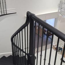 Hardwood floor refinish true black stained upper saddle river nj after 2