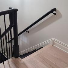 Hardwood floor refinish true black stained upper saddle river nj after 3