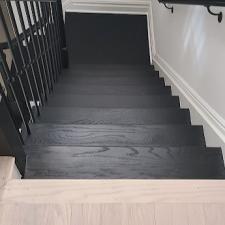 Hardwood floor refinish true black stained upper saddle river nj after 4