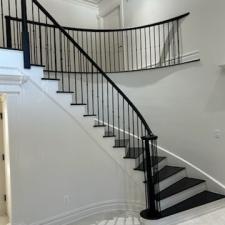 Hardwood floor refinish true black stained upper saddle river nj after 6