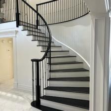 Hardwood floor refinish true black stained upper saddle river nj after 7