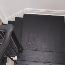 Hardwood floor refinish true black stained upper saddle river nj after 8