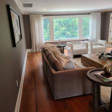Hardwood floor refinish true black stained upper saddle river nj before 11
